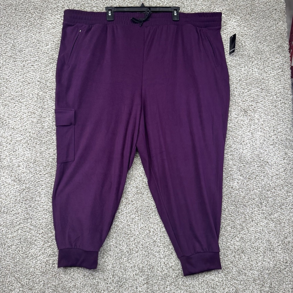NEW Torridβ Happy Camper Jogger Women's 6 Purple Micro Fleece Cargo Pocket Capri